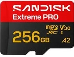 256GB microSDXC-Karte Extreme PRO UHS-I R250 MB/s / W170 MB/s + SD-Adapter