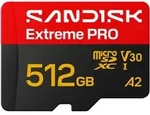 512GB microSDXC-Karte Extreme PRO UHS-I R250 MB/s / W170 MB/s + SD-Ada