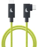 USB-C 4.0 Right-Angle Lime 1 m Solid Flex Cable, 240W