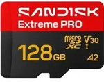 128GB microSDXC-Karte Extreme PRO UHS-I R250 MB/s / W120 MB/s + SD-Adapter