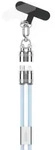 USB-Lanyard blau Typ-C zu Lightning Trageband mit int. Kabel 120cm