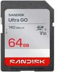 64 GB SDXC-Karte Ultra GO, UHS-I V10 U1 Class10 R140 MB/s Full HD Video