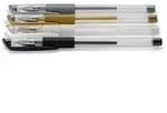 Classic Gelschreiber 4er Set, wei&szlig;, schwarz, silber, gold