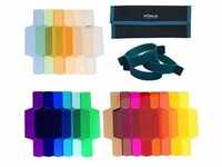 Blitzlicht Folien - Combo Filter Kit mit 20 Farben