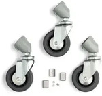 R&auml;dersatz &Oslash;80 mm Adapter 22mm Beindurchmesser, ohne Bremsen
