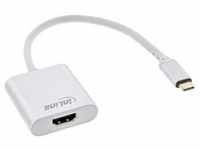 USB-Display-Konverter silber 0,2m USB-C zu HDMI-Buchse (DP Alt Mode) 4K2K