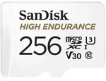 High Endurance 256 GB microSDXC Karte mit SD-Adapter, C10, U3, V30