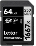 1667x SDXC 64 GB, C10, U3, V60 Professional Speicherkarte
