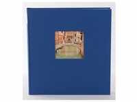 Bella Vista 25x25 cm blau, 60 weiße Seiten, Buchalbum