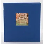 Bella Vista 25x25 cm blau, 60 wei&szlig;e Seiten, Buchalbum