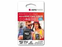 128GB microSDXC-Karte Class10 inkl. SD-Adapter, V30, U3, A1, 50/100MBs
