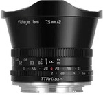 2,0/7,5 mm, Fujifilm X-Mount schwarz, Fisheye Objektiv