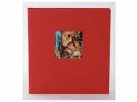 Bella Vista 25x25 cm rot, 60 weiße Seiten, Buchalbum