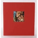 Bella Vista 25x25 cm rot, 60 wei&szlig;e Seiten, Buchalbum