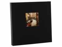 Bella Vista 25x25 cm schwarz, 60 weiße Seiten, Buchalbum