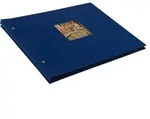 Bella Vista 30x25 cm, blau mit 40 schwarzen Seiten