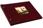 Bella Vista 30x25 cm, bordeaux mit 40 schwarzen Seiten