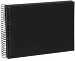 Bella Vista 24x17 cm, 40 schwarze Seiten, schwarz, Spiralalbum