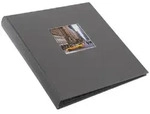 Bella Vista grau, 30x31 cm 60 schwarze Seiten, Buchalbum