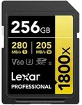 1800x SDXC 256 GB V60 UHS-II U3 (280/205 MB/s) Prof. Speicherkarte