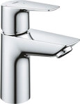 Waschtischmischer Grohe BauEdge S-Size, Ausladung 93 mm, Mittelstellung kalt, mit