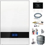 Buderus GB192i.2 Logaplus Gas-Brennwert Paket W50S wei&szlig; mit Regelung BC400 und