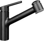 Sp&uuml;ltischmischer KWC Luna E herausziehbare Geschirrbrause, Ausladung 220 mm, schwarz