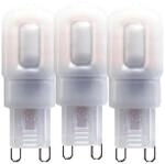 LED's light LED SMD Leuchtmittel - Kapsel G9, 2.5W, 2700K, Gefrostet, 270&deg; - 3er