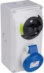 CEE-Wandsteckdose 16A, 3-polig, 230V Abschaltbar mit Verriegelung IP44 -