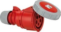 CEE-Kupplung Shark IP67, 5-polig 400V, 32A - rot