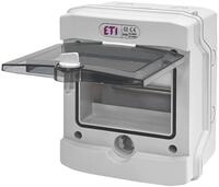 ETI Aufputz-Kleinverteiler, ECH-6G, 1-reihig, Feuchtraum IP65