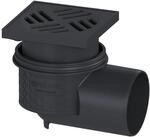KESSEL Ablauf-Practicus DN 100 seitlich Rost schwarz - 138 x 138 - 4511040