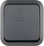 AquaStorm Kontrollschalter mit Glimmlampe Aufputz grau - 81 x 75 x 60 mm