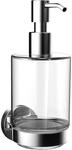 Seifenspender emco round, Glasteil satiniert, chrom - 432100100