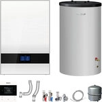 Buderus GB192i.2 Logaplus Gas-Brennwert Paket W50 wei&szlig; mit Regelung BC400, RC220 und