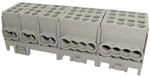 Hauptleitungs-Abzweigklemme - 5x grau, 5-polig 10x Eingang 25 mm&sup2; / 18x...