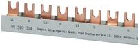 Sammelschiene GM.3.54.130/16/N, 1 Meter zuschneidbar 16 mm&sup2;, Gabel, 3-phasig/N