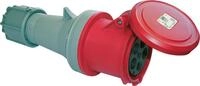 CEE-Kupplung Power Twist IP44, 5-polig, 400V, 63A - rot