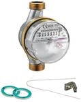 Wasserz&auml;hler kalt / warm 2,5 m&sup3; mit Anschlussgewinde 3/4'' - 110 mm - geeicht...