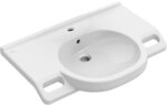 Waschtisch Villeroy & Boch ViCare mit &Uuml;berlauf, 800 x 550 mm, Hahnloch mittig, wei&szlig;