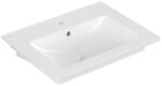 Waschtisch Villeroy & Boch Venticello 650 x 500 mm, 1 Hahnloch, mit &Uuml;berlauf, wei&szlig;