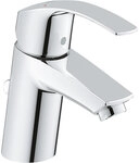 Waschtischmischer Grohe Eurosmart Standard S-Size, Ausladung 104 mm, mit Zugstange,