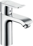 Waschtischmischer Hansgrohe Metris 110 ND, Ausladung 116 mm, mit Zugstange, chrom -