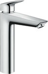 Waschtischmischer Hansgrohe 190 Logis, Ausladung 166 mm, mit Zugstange, chrom -
