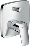 Unterputz-Wannenmischer Hansgrohe Logis, Rosette 155 x 155 mm mit