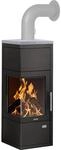 Kaminofen Justus Diego W+, Speckstein / Stahl schwarz, 6 kW - 4698 11