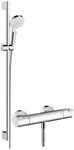Brausethermostat-Set Hansgrohe Crometta Vario, Ecostat 1001 CL Brausestange 900 mm,