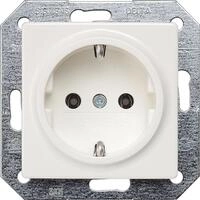 Steckdose mit Krallen titanwei&szlig;/ Schutzart IP20