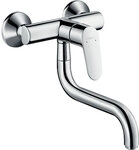 Wand-Sp&uuml;ltischmischer Hansgrohe Focus M41 mit Schwenkauslauf, Ausladung 261 mm,