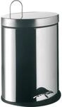 Abfallbeh&auml;lter emco system 2, Edelstahl, mit Deckel, oval, stehend, 5 Liter -